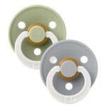 BIBS SET DE 2 SUCETTES SAGE GLOW CLOUD GLOW 0-6 MOIS
