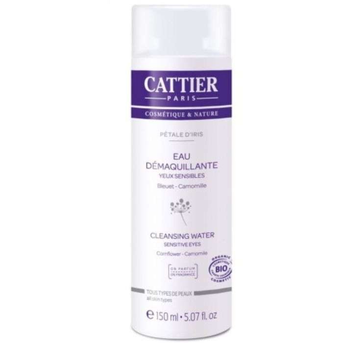 cattier-cattier-eau-demaquillante-yeux-sensibles-bleuet-camomille-150-ml-nettoyants-visage.jpg CATTIER EAU DEMAQUILLANTE YEUX SENSIBLES BLEUET CAMOMILLE 150 ML – Image 1