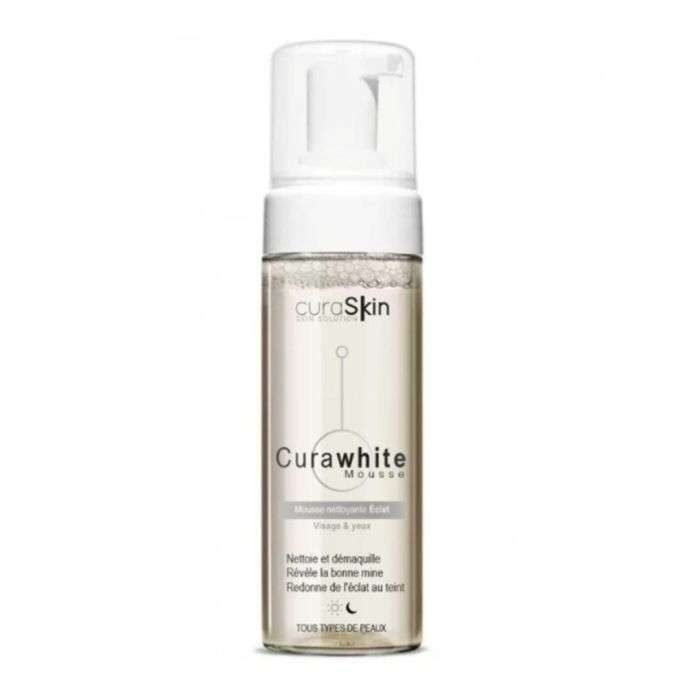 curaskin-curaskin-curawhite-mousse-nettoyante-eclat-150ml-nettoyants-visage.jpg CURASKIN CURAWHITE MOUSSE NETTOYANTE ECLAT 150ML – Image 1