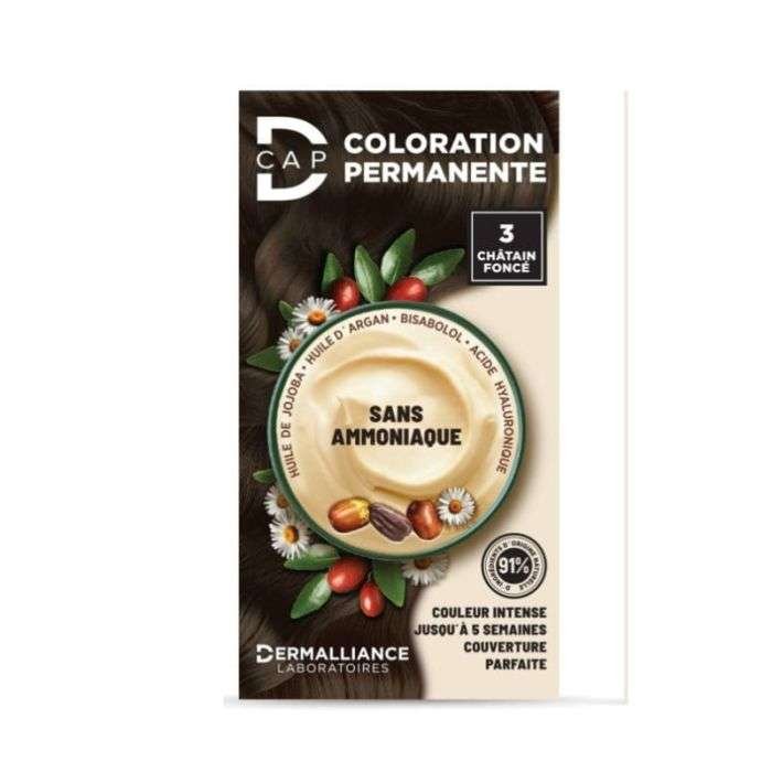 d-cap-coloration-permanente-n-3-chatain-fonce.jpg D CAP COLORATION PERMANENTE N 3 CHATAIN FONCE – Image 1