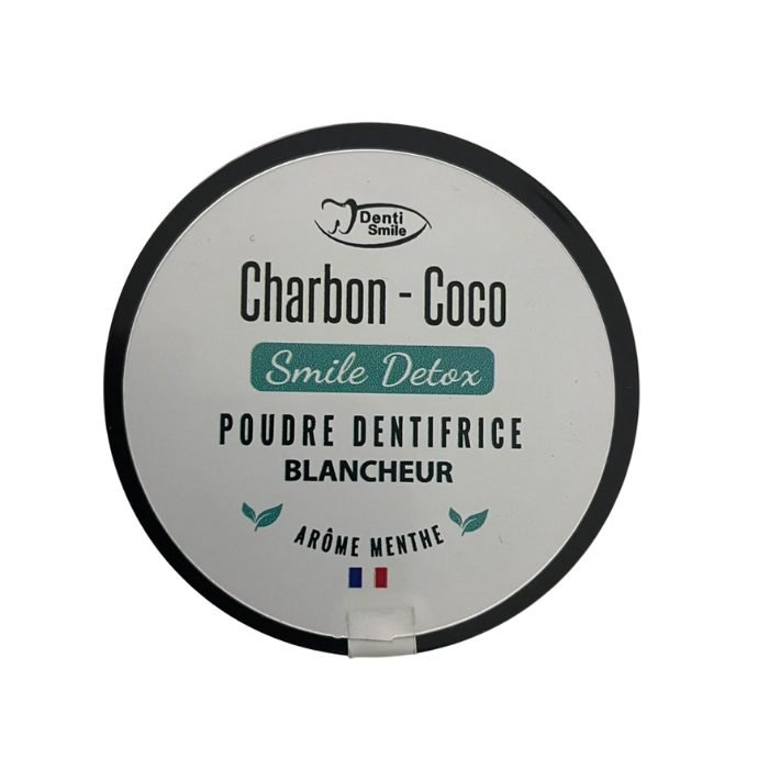 denti-smile-charbon-coco-detox-poudre-dentifrice-blancheur-10g.jpg DENTI SMILE CHARBON COCO DETOX POUDRE DENTIFRICE BLANCHEUR 10G – Image 1