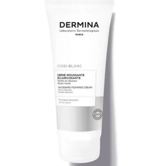 dermina-dermina-sensi-blanc-creme-moussante-eclaircissante-100-ml-nettoyants-visage.jpg DERMINA SENSI BLANC CREME MOUSSANTE ECLAIRCISSANTE 100 ML – Image 1