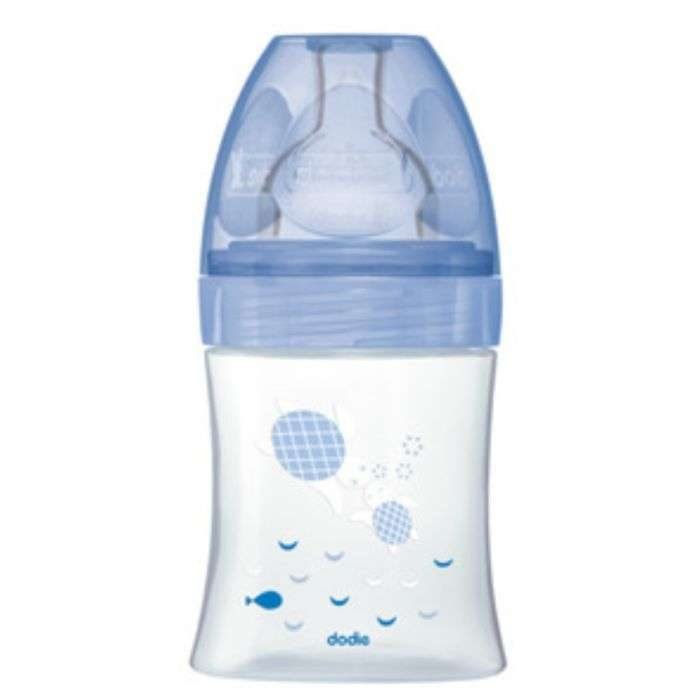 dodie-biberon-anti-colique-tetine-plate-150ml-mer-0-6-mois.jpg DODIE BIBERON ANTI COLIQUE TETINE PLATE 150ML MER 0-6 MOIS – Image 1