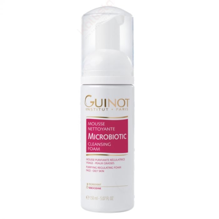 guinot-guinot-microbiotic-mousse-mousse-nettoyante-ideale-peau-grasse-lait-mousse-emulsion.jpg Guinot Microbiotic Mousse - Mousse nettoyante idéale peau grasse – Image 1