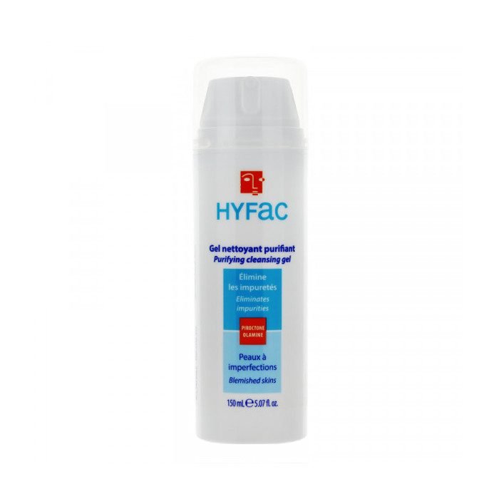 hyfac-hyfac-gel-nettoyant-purifiant-150-ml-soins-anti-imperfections.jpg HYFAC GEL NETTOYANT PURIFIANT 150 ML – Image 1