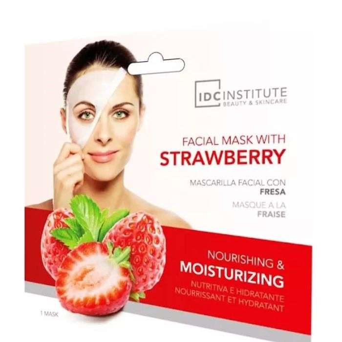 idc-institute-masque-tissu-nourrissant-visage-a-la-fraise-1-unite.jpg IDC INSTITUTE MASQUE TISSU NOURRISSANT VISAGE A LA FRAISE 1 UNITE – Image 1