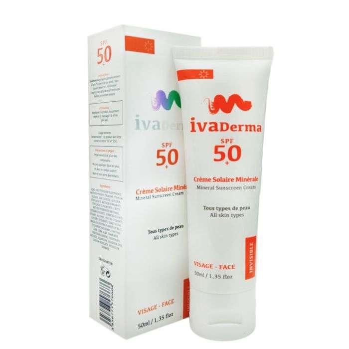 ivaderma-ivaderma-spf-50-creme-solaire-minerale-cremes.jpg IVADERMA SPF 50+ Creme solaire minerale – Image 1