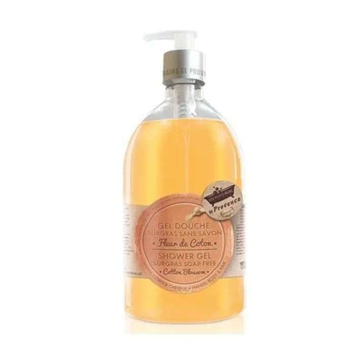 les-petits-bains-de-provence-les-petits-bains-de-provence-gel-douche-surgras-fleur-de-coton-500-ml-gels-et-huiles-lavants.jpg LES PETITS BAINS DE PROVENCE GEL DOUCHE SURGRAS FLEUR DE COTON 500 ML – Image 1