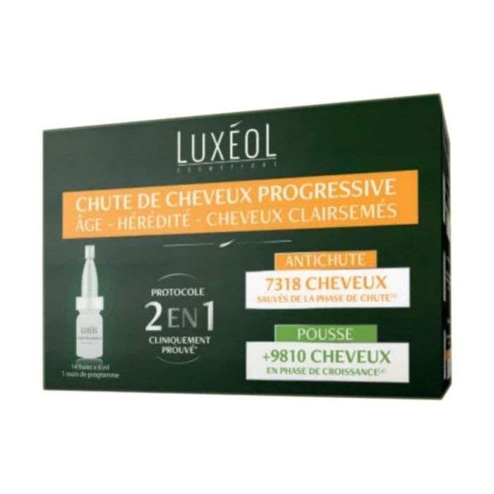 luxeol-luxeol-ampoules-anti-chute-14-fioles6ml-serum-et-huiles.jpg LUXEOL AMPOULES ANTI CHUTE 14 FIOLES*6ML – Image 1