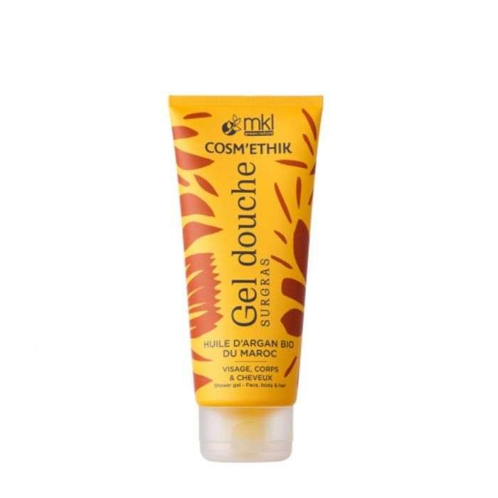 mkl-cosmethik-gel-douche-surgras-huile-argan-bio-du-maroc-200-ml.jpg MKL COSMETHIK GEL DOUCHE SURGRAS HUILE ARGAN BIO DU MAROC 200 ML – Image 1