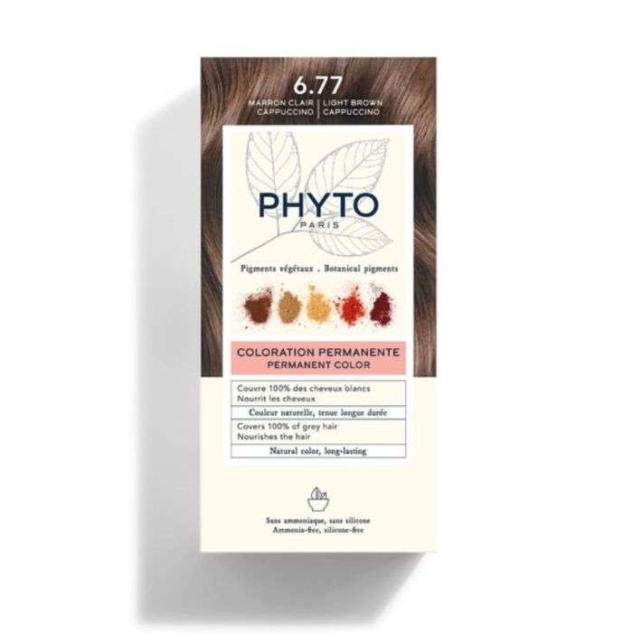 phyto-phyto-color-kit-coloration-677-marron-clair-coloration-cheveux.jpg PHYTO COLOR KIT COLORATION 6.77 MARRON CLAIR – Image 1