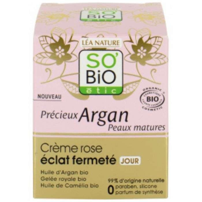 so-bio-so-bio-creme-rose-eclat-fermete-jour-peaux-matures.jpg SO BIO Crème rose éclat fermeté Jour – Image 1