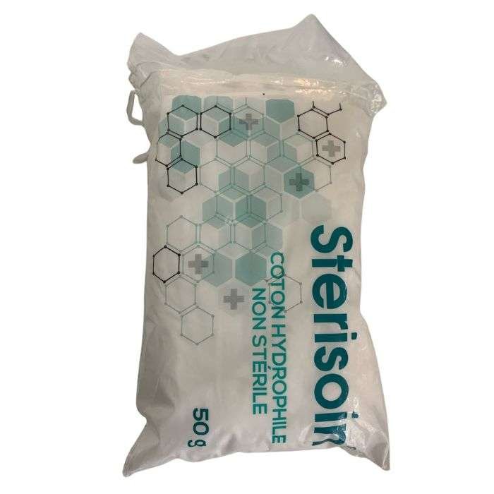 sterisoin-sterisoin-coton-hydrophile-non-sterile-100-g-pansements-bandages-et-compresses.jpg STERISOIN COTON HYDROPHILE NON STERILE 100 G – Image 1