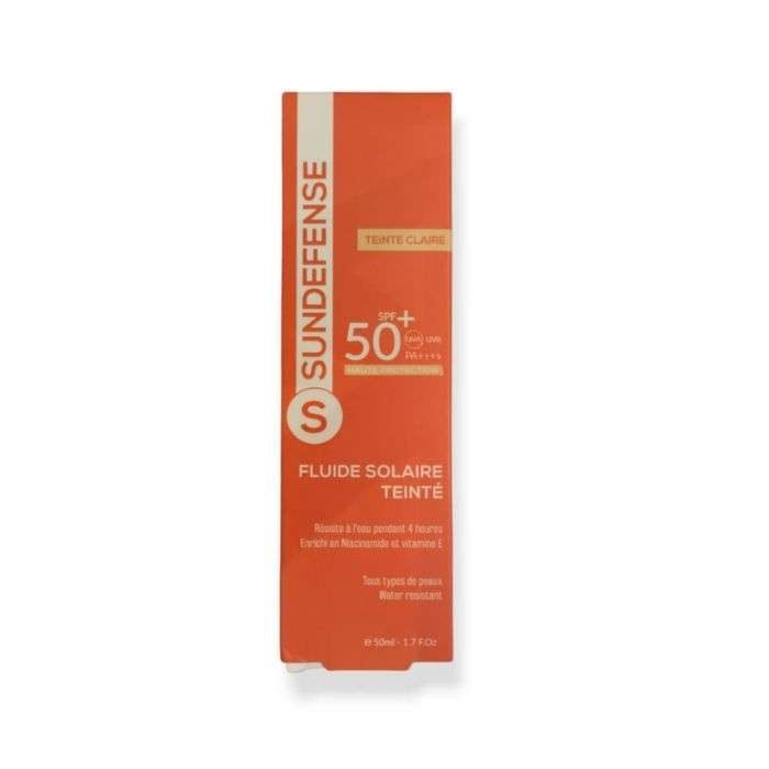 sun-defense-sun-defense-fluide-solaire-spf-50-teinte-clair-50ml-cremes-solaires.jpg SUN DEFENSE FLUIDE SOLAIRE SPF 50+ TEINTE CLAIR 50ML – Image 1