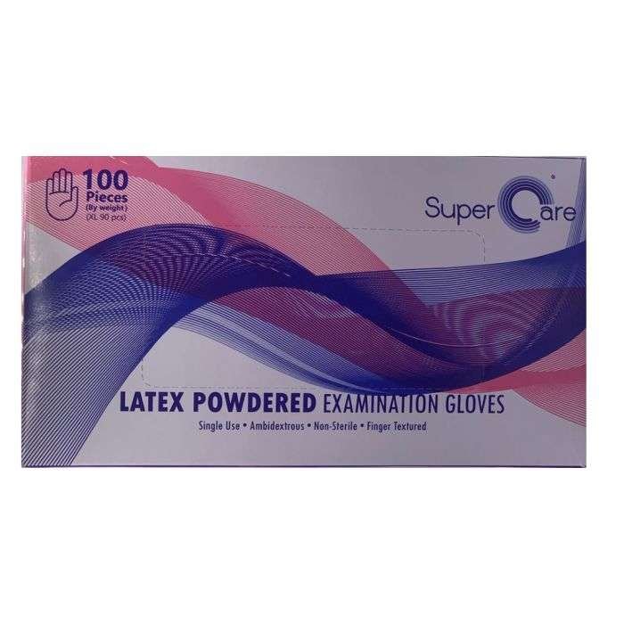 supercare-supercare-latex-powdered-examination-gloves-100-pieces-taille-l-soins-premiers-secours.jpg SUPERCARE LATEX POWDERED EXAMINATION GLOVES 100 PIECES TAILLE L – Image 1