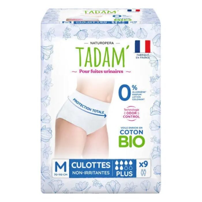 tadam-tadam-9-culottes-plus-taille-m-pour-fuites-urinaires-couches-adultes.jpg TADAM 9 CULOTTES PLUS TAILLE M POUR FUITES URINAIRES – Image 1