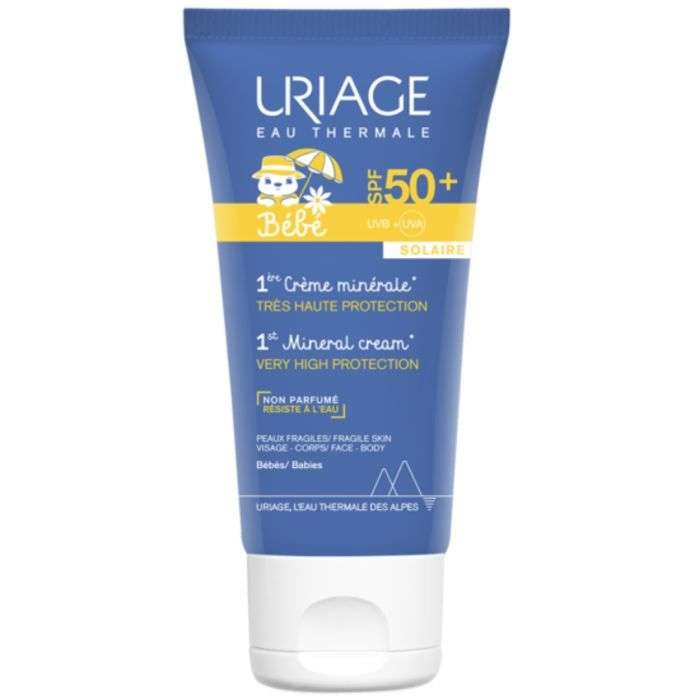 uriage-uriage-bebe-1ere-creme-minerale-spf-50-solaires-enfants.jpg URIAGE BEBE 1ere CREME MINERALE SPF 50+ – Image 1